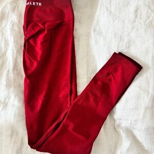 Alphalete Red Women’s High-Waisted Leggings